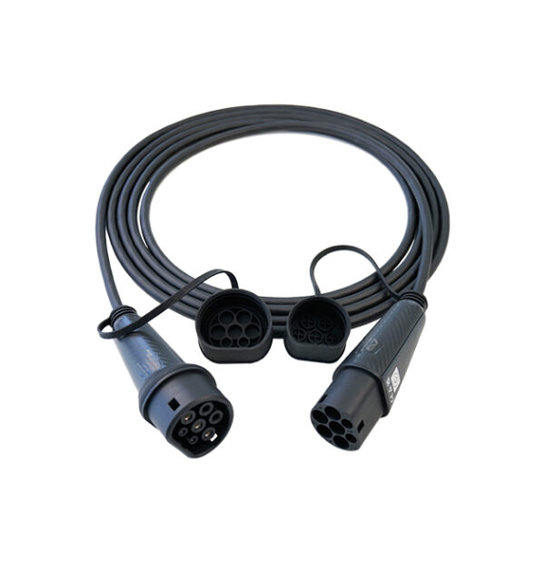 主图2 IP66 CE Type2 AC Dual Gun EV Charging Cable 16A 32A EN62196 For European Charging Station