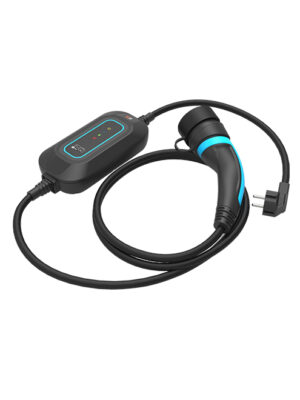 主图1 Universal Portable EV Charger 6A-32A Adjustable Current 3.5kW 7kW IP67 IK10 with APP Control 1-10H Timer Multi-Standard EU Type2 US J1772 GB/T Portable EV Charging Cable