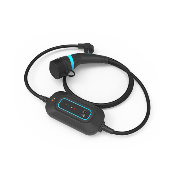 Universal Portable EV Charger 6A-32A Adjustable Current 3.5kW 7kW IP67 IK10 with APP Control 1-10H Timer Multi-Standard EU Type2 US J1772 GB/T Portable EV Charging Cable