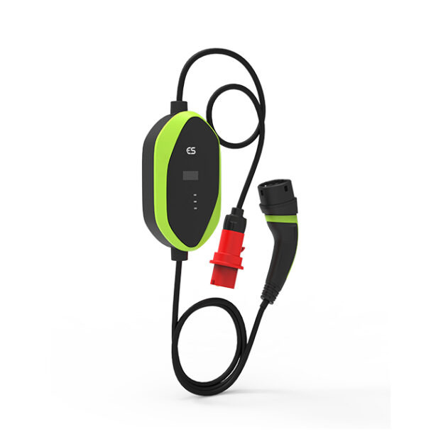 Multi-Standard Portable EV Charger 6A-32A 11kW-22kW IP67 IK10 with APP Scheduled Charging & Aviation Plug