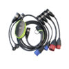 Multi-Standard Portable EV Charger 6A-32A 11kW-22kW IP67 IK10 with APP Scheduled Charging & Aviation Plug